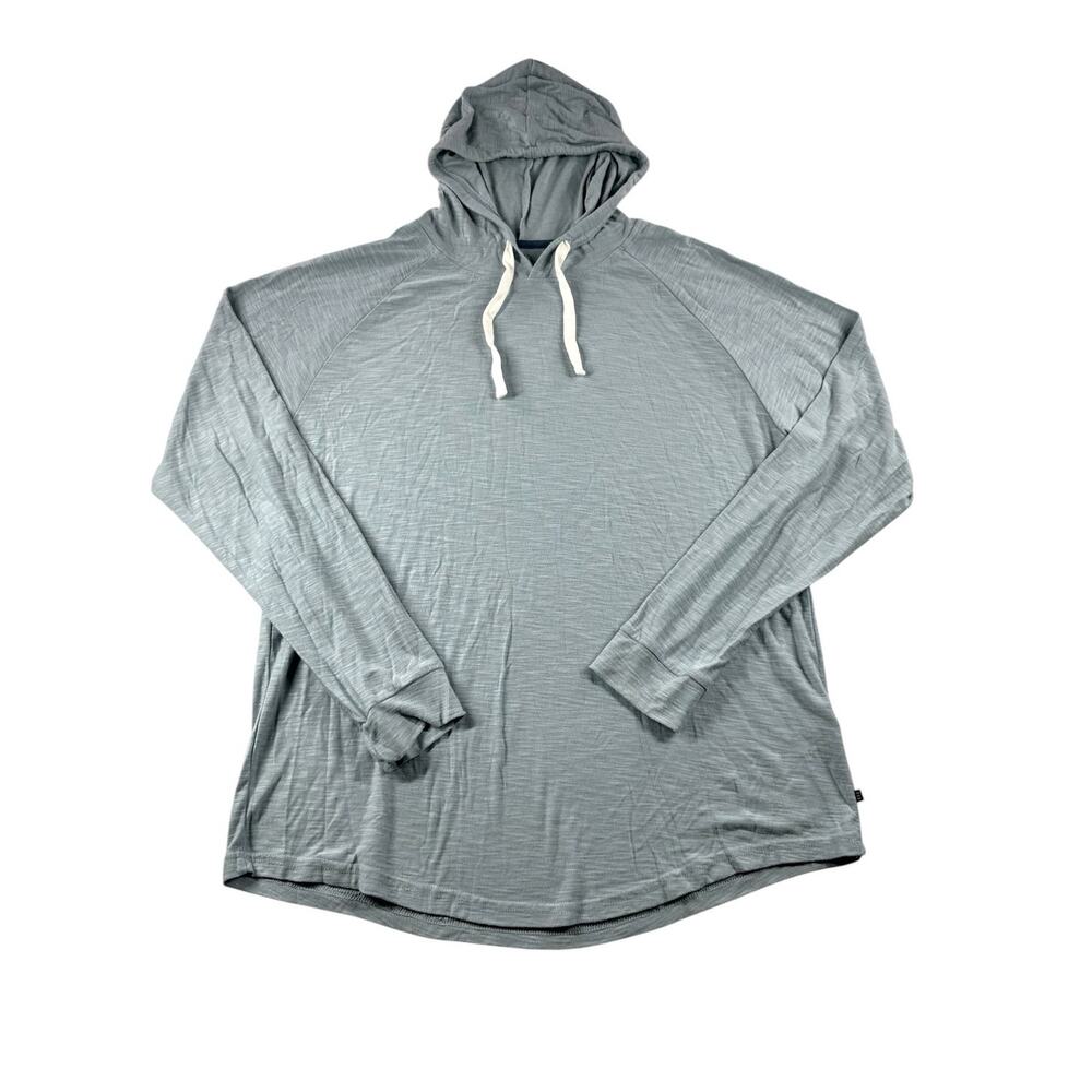 Free Fly Lightweight Hoodie Mens L Pullover Fishing Outdoor Long Sleeve Blue